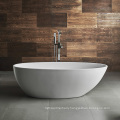 Modern Acrylic BathTub And Solid Oval Surface Freestanding Bathtub